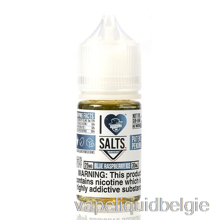 Vape België Blauw Frambozenijs - Ik Hou Van Zouten - 30ml 25mg